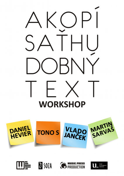 Workshop: ako pisat hudobny text